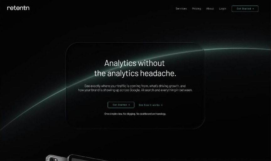 Retentn website concept