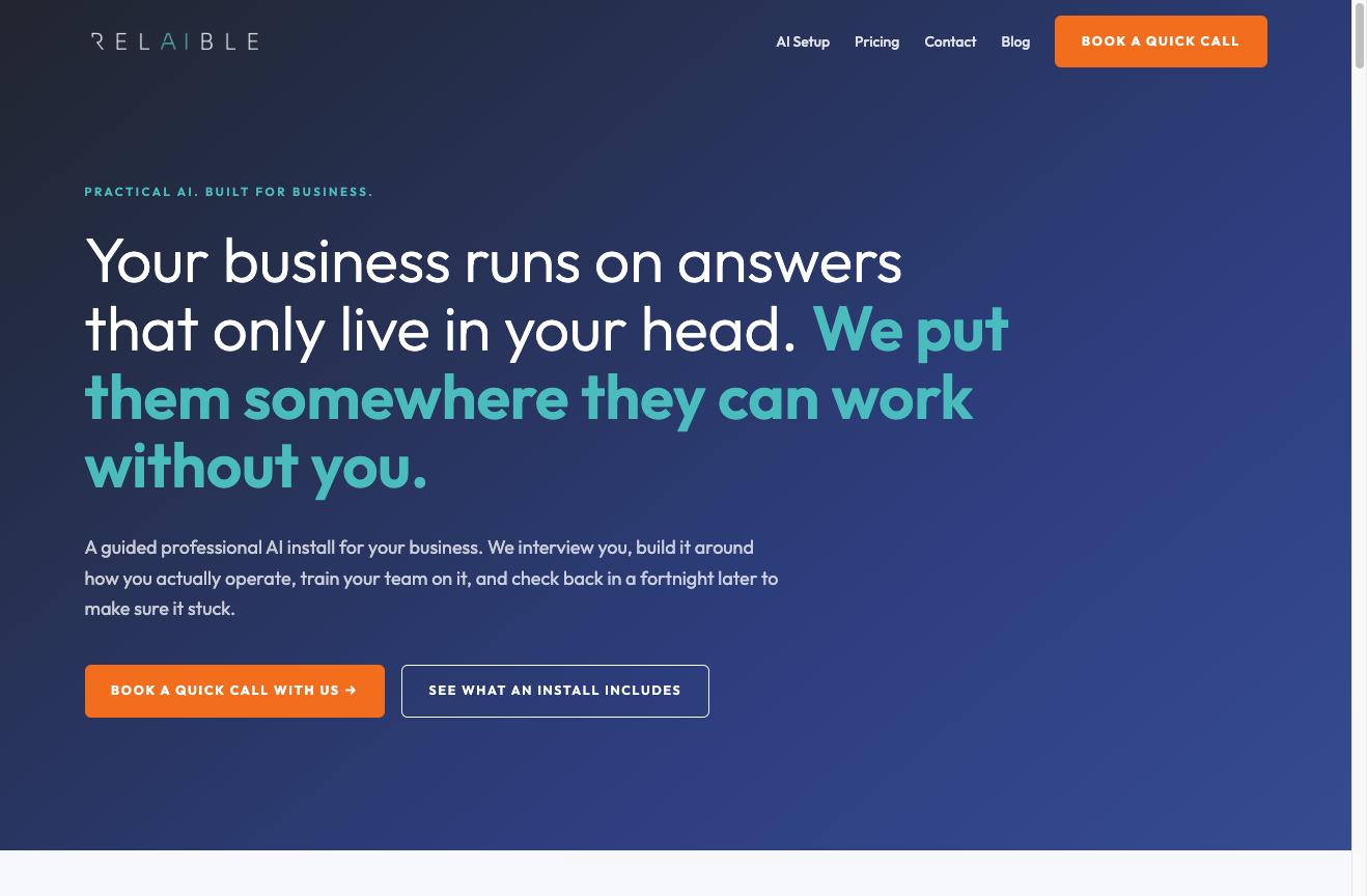 The RelAIble website